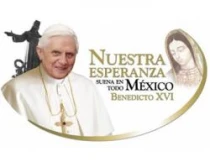 Afiche del viaje del Papa a Mu00e9xico (foto: AICA).