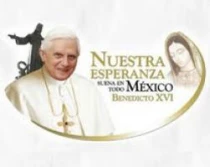 Benedicto XVI en su primera visita a Mu00e9xico.