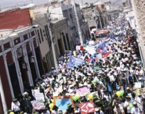 El Corso por la Vida del 26 de marzo por las calles de Arequipa (Peru00fa)