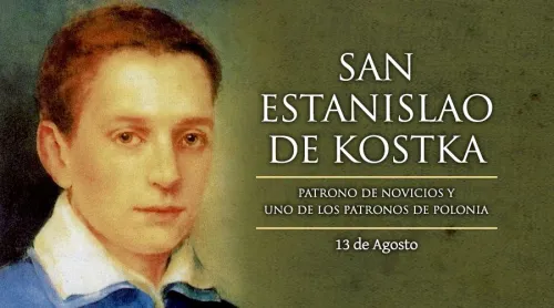 Hoy es la fiesta del mártir San Estanislao Kostka, patrono de novicios y de Polonia