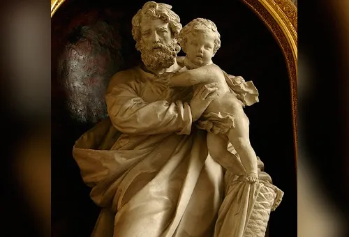 Estatua de San José en la Catedral de Notre Dame. Foto: Vassil (CC-BY 3.0)