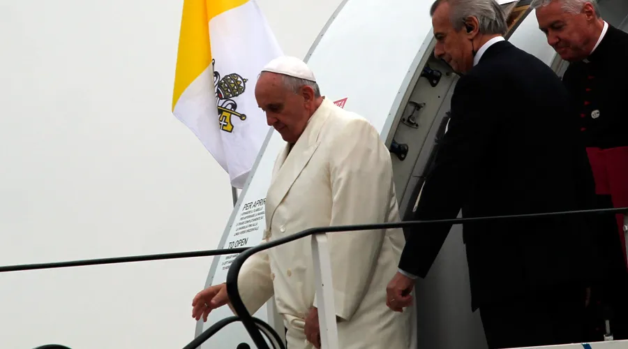 El Papa Francisco llegó a Roma y agradece a la Virgen su visita a México