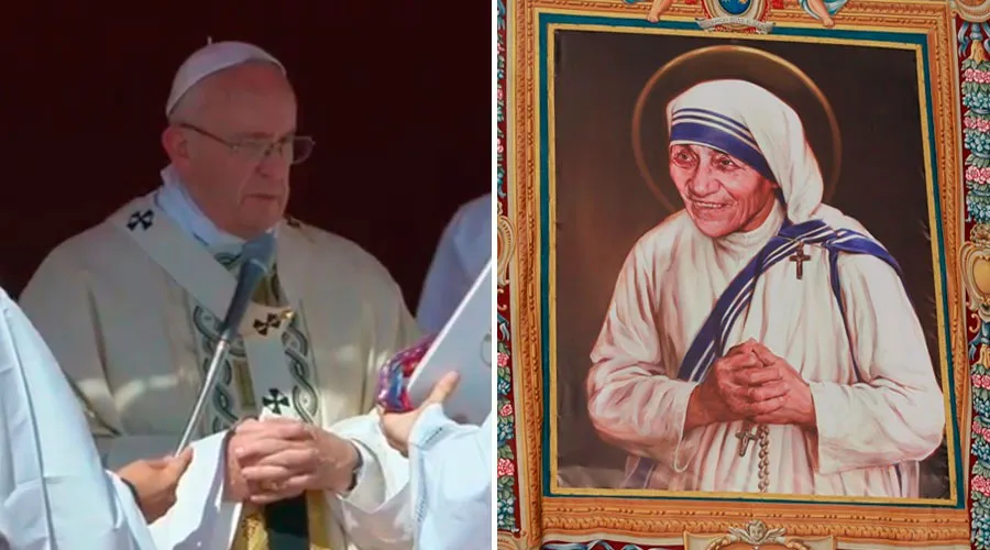 [VIDEO] Fiesta en el cielo y la tierra: El Papa canonizó a Santa Teresa de Calcuta