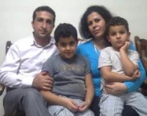 Yousef Nadarkhani y su familia (foto ACLJ)