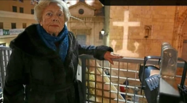 Teresa Agulló, defensora de la Cruz de Callosa de Segura. Crédito: Plataforma en Defensa de la Cruz de Callosa de Segura. 
