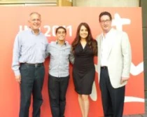 Carl Anderson, Mauricio Kuri, Karyme Lozano en la conferencia (foto ACI Prensa)