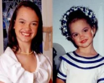 Maru00eda Isabel Gomes de Melo Gardelli (a los 15 y a los 3 au00f1os de edad)