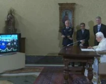 El Papa el 21 de mayo en la histu00f3rica conexiu00f3n con los astronautas en el espacio