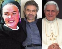 La hermana Veru00f3nica Berzosa de Iesu Communio / Andrea Bocelli/ Benedicto XVI