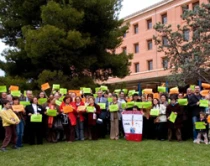 Rubio y un grupo de objetores en Valencia
