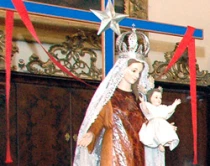 Imagen de la Virgen del Carmen que el Papa regalu00f3 a Chile
