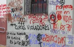 Turba del aborto ataca Catedral defendida por jóvenes católicos en Argentina