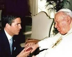 Jim Caviezel y Juan Pablo II