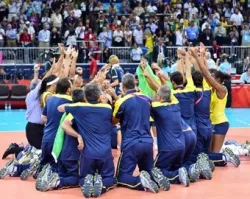 Equipo de Brasil celebró oro olímpico con "Padre Nuestro" en la cancha