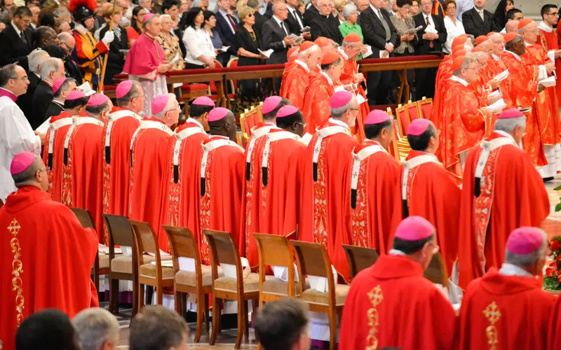 Arzobispos que recibieron el Palio hoy de manos del Papa Francisco. Foto: Daniel Ibañez / ACI Prensa