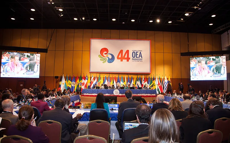 La 44 asamblea de la OEA en Asunción, Paraguay (Foto Cancillería de Ecuador)