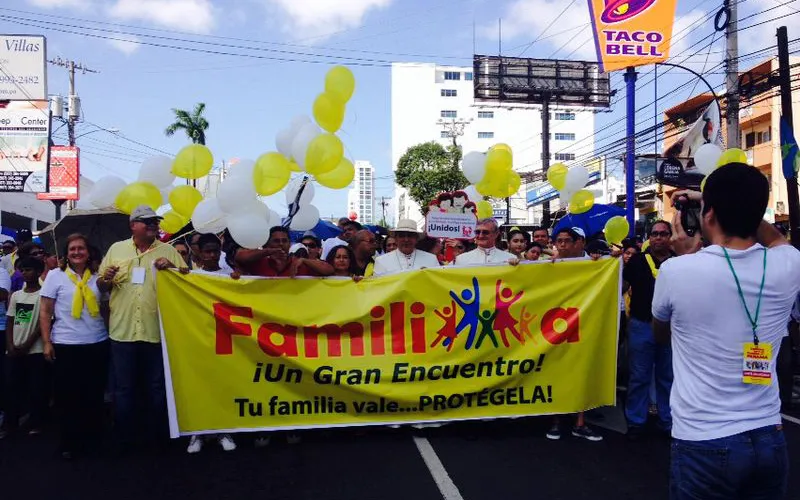 Una imagen de la Marcha por la Familia de Panamá (Foto Fundación Vida y Familia)