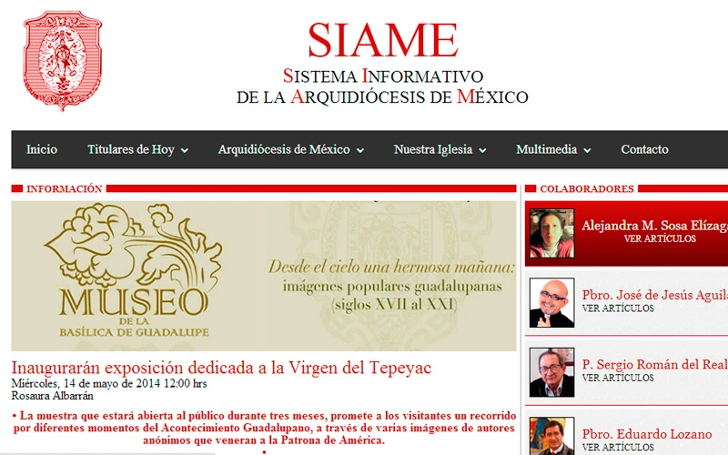 Captura de pantalla SIAME