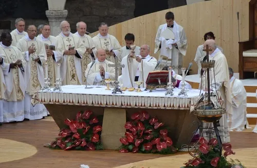Papa Francisco en la Misa en Asís. Foto: ACI Prensa