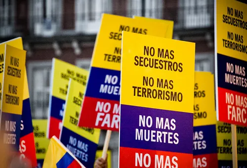 Manifestación contra las FARC. Foto: Camilo Rueda López (CC BY-ND 2.0)