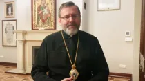 Mons. Sviatoslav Shevchuk. Crédito: Captura de video de YouTube de  Ukrainian Catholic Archeparchy of Philadellphia.