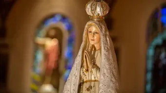 Imagen peregrina de la Virgen de Fátima.