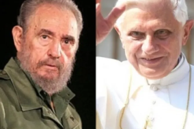 Fidel Castro: Gustosamente saludaré a Benedicto XVI como hice con Juan Pablo II