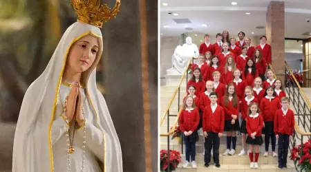 Niños de escuela católica se unen cada mes para rezar el Rosario por los no nacidos