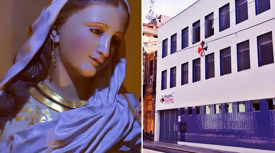 La Virgen María y el Hospital de la Caridad de San Martín de Porres. Crédito: Pixabay / Cynthia Pérez - ACI Prensa.