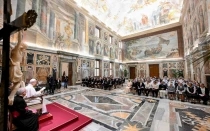 El Papa ha recibido en la sala del consistorio a las religiosas