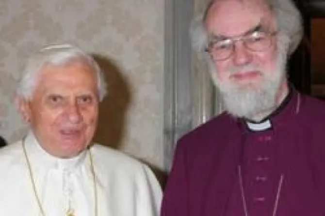 El Papa Benedicto XVI y Arzobispo de canterbury rezarán juntos en Roma