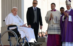 El Papa Francisco, el pasado domingo en el Jubileo de los Enfermos Crédito: Vatican Media