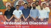 Los 10 seminaristas que serán ordenados diáconos en Managua. Crédito: Arquidiócesis de Managua