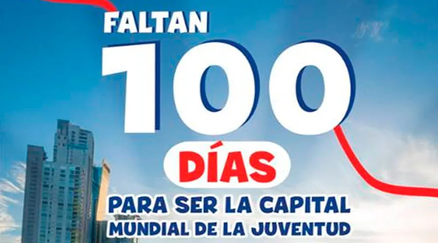 Logo 100 días para la JMJ / Foto: Facebook Jornada Mundial de la Juventud