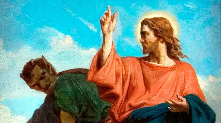 La Tentación de Cristo de Félix Joseph Barrias (1860). Crédito: Wikimedia Commons / Dominio público.