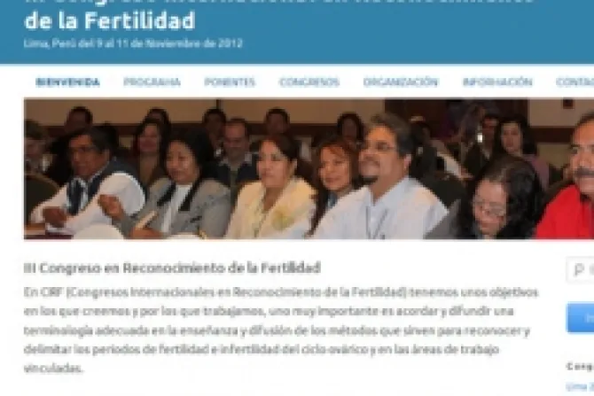 Presentan congreso internacional sobre regulación de la fertilidad en Perú