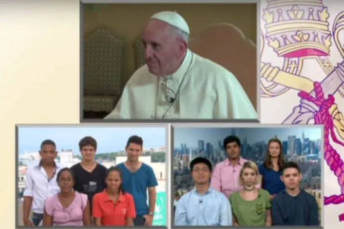 VIDEO: Papa Francisco dialoga con jóvenes de Cuba y Estados Unidos ¿Qué les dijo?