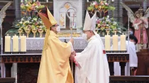 Toma de posesión del nuevo Arzobispo de Seúl. Crédito: Sitio web de la Arquidiócesis de Seúl.
