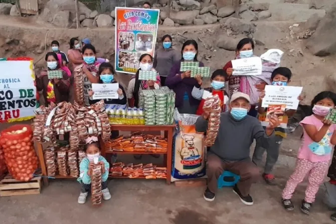 Diócesis en Perú ayuda con alimento a familias en pandemia de COVID-19