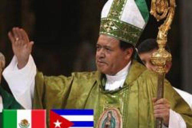 Ante embajador de Cuba Cardenal Rivera en México alienta libertad religiosa