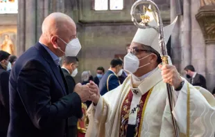 Arzobispo de Quito en la Misa del 13 de junio de 2021. Crédito: Sitio web de la Arquidiócesis de Quito 