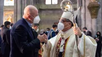 Arzobispo de Quito en la Misa del 13 de junio de 2021. Crédito: Sitio web de la Arquidiócesis de Quito