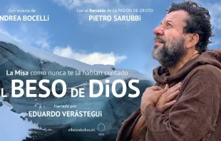 Portada de la película documental "El Beso de Dios". Crédito: Festival Internacional de Cine Católico. 
