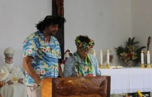 Misa en la Isla de Pascua Crédito: Diócesis de Valparaíso