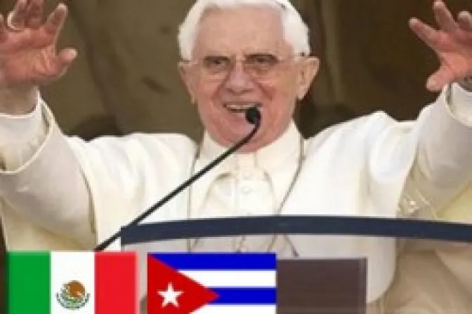 Siga con ACI Prensa el viaje de Benedicto XVI a México y Cuba
