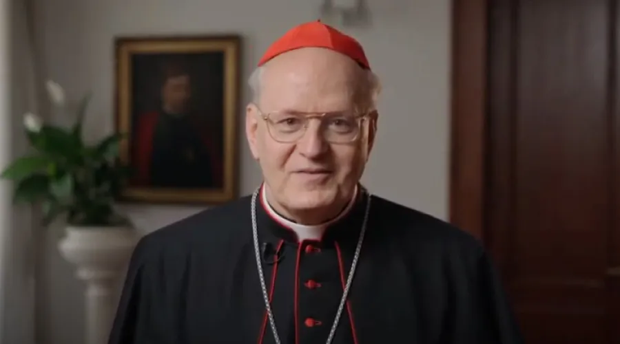 Cardenal Péter Erdo. Crédito: Captura del video del Canal de Youtube del 52nd International Eucharistic Congress