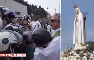 180 mil motociclistas peregrinan al Santuario de Fátima para la bendición de cascos. Crédito: EWTN Noticias