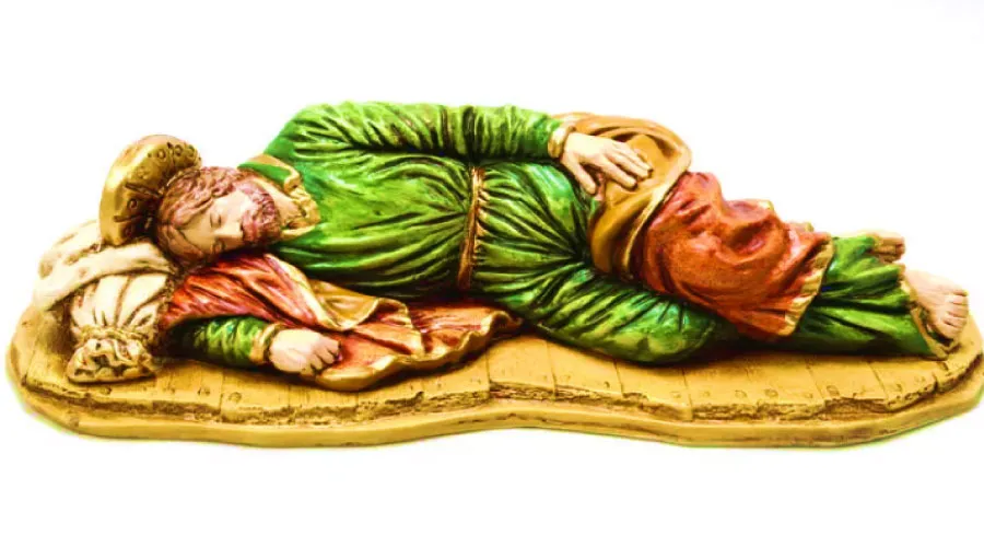 Estatua de San José dormido. Crédito: EWTN Religious Catalogue.