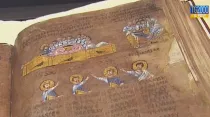 Evangelio de Rossano o Codex Purpureus Rossanensis / Foto: Captura de video TV2000