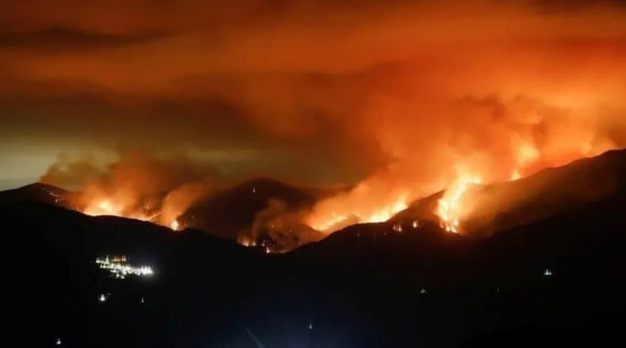 Incendio en Sierra Bermeja, Málaga (España). Crédito: Diócesis de Málaga (España).